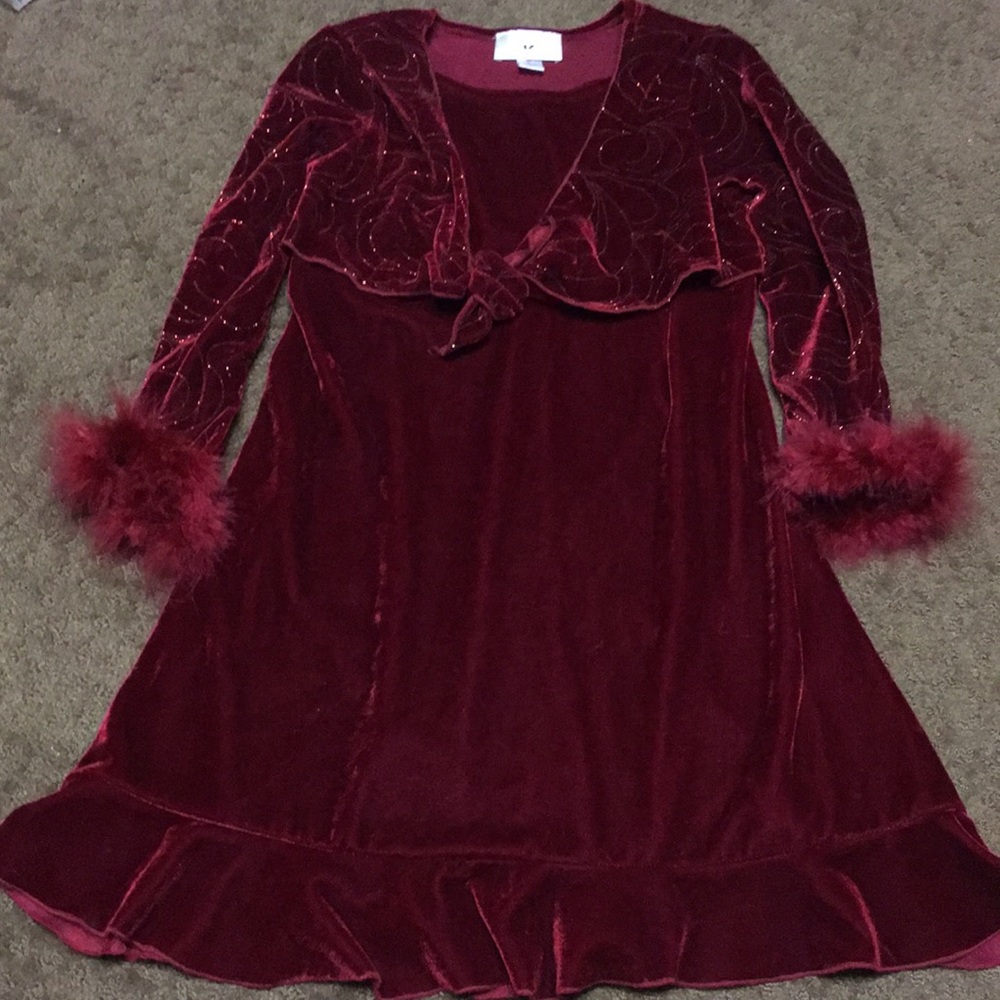 IZ Byer 6x girls perfect holiday dress Christmas party EUC